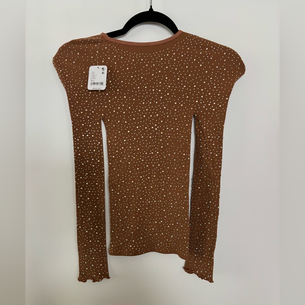 Free People Intimate Night Sky Long Sleeve XS/S Brown